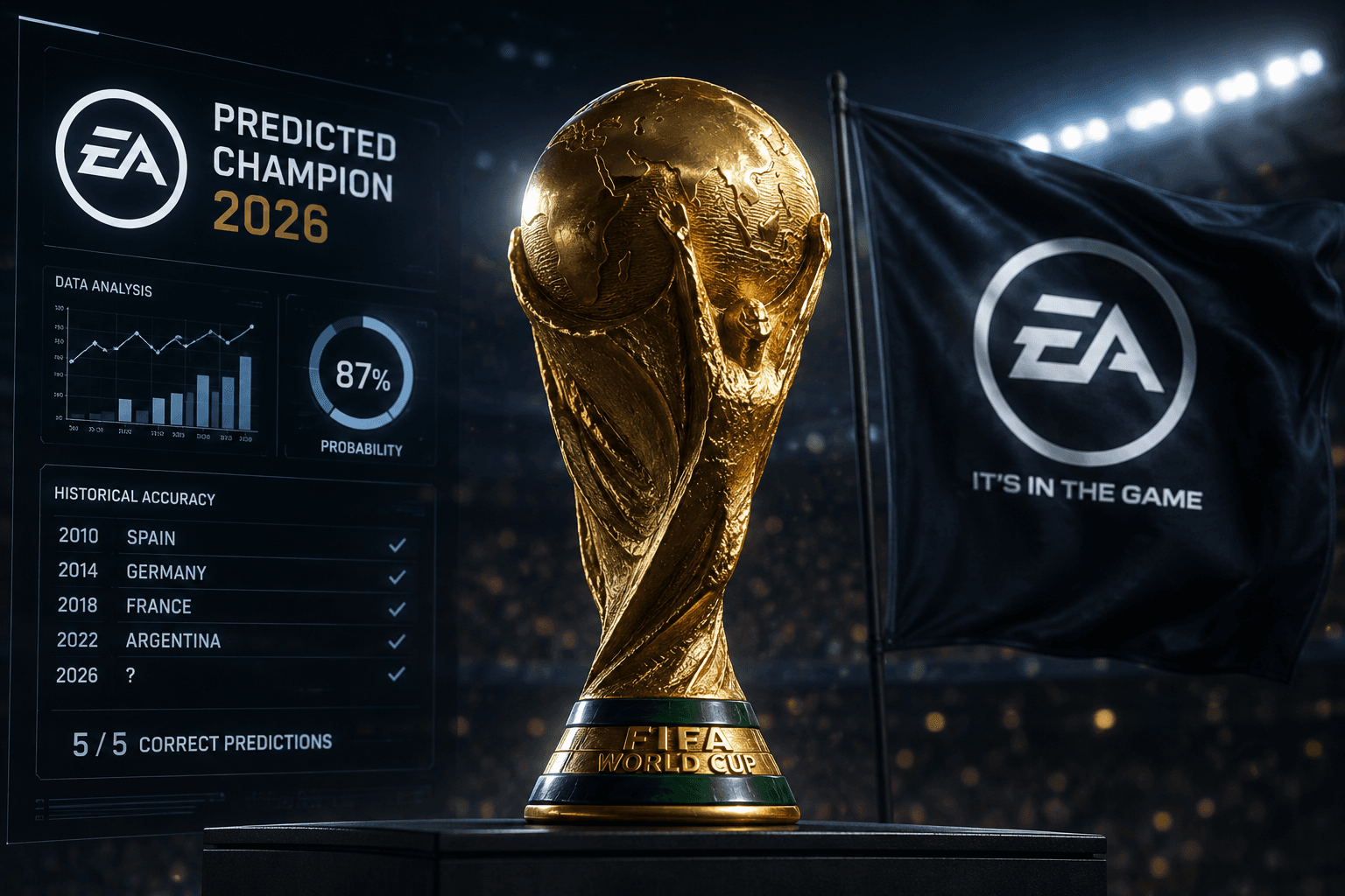 EA برای پنجمین جام جهانی متوالی، قهرمان را درست پیشبینی کرد.